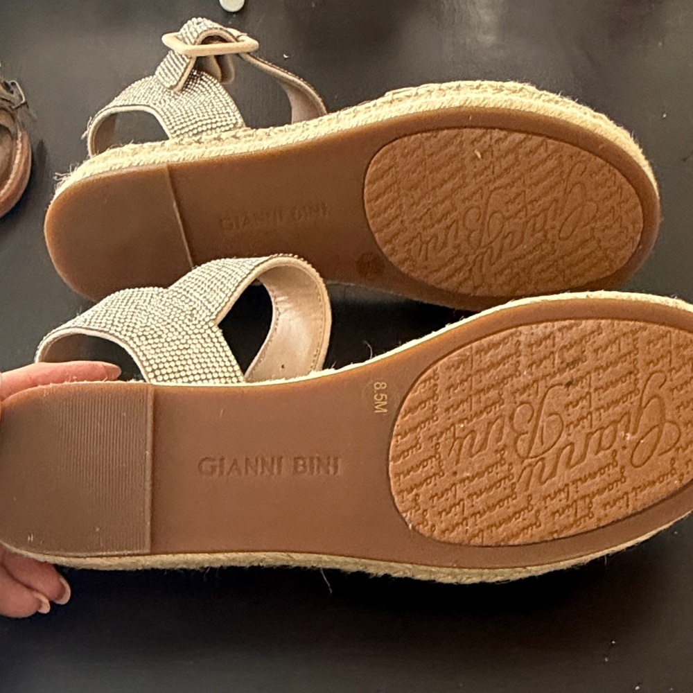 Gianni Bini Elegant Women's Sandals with Rhinestone Detailing - Picture 4 of 7